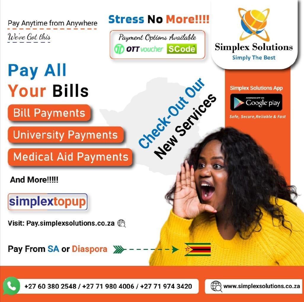 We offer REAL-TIME transactions on all Zim Prepaid Services and Zim Bill Payments - Cover Image